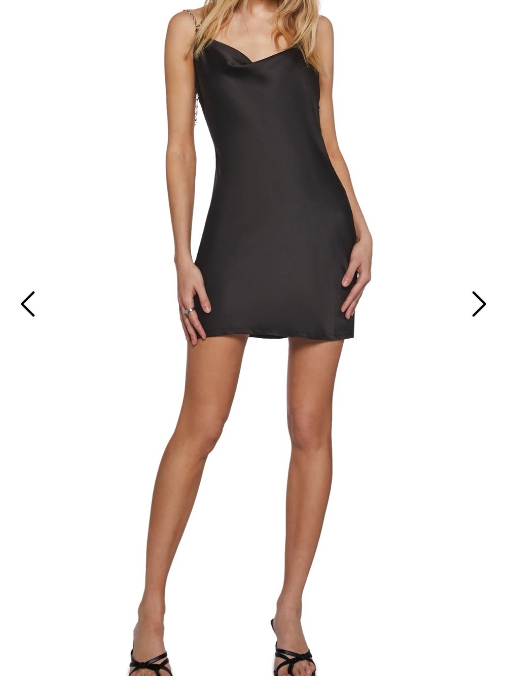 Dolls Kill Reel You In Satin Slip Dress - Picture 1 of 10